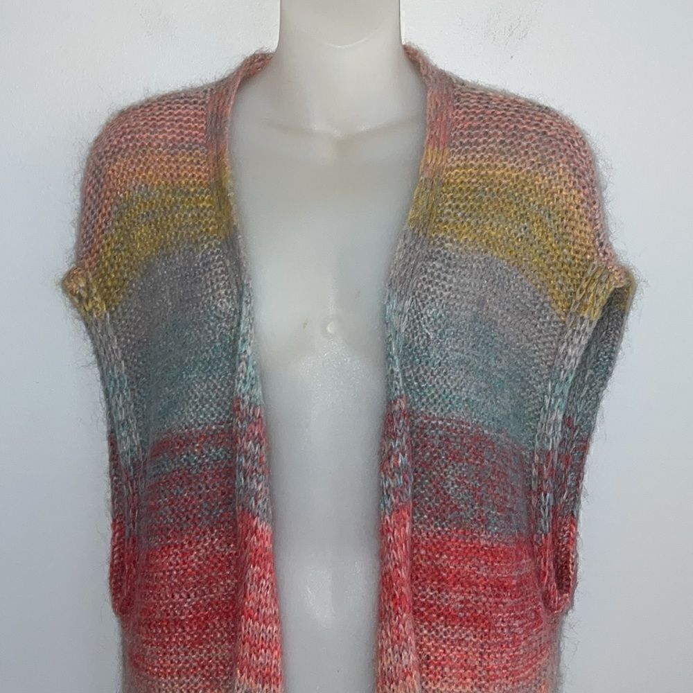 Anthropologie Moth Women’s XS S Boho Southwestern Mohair long cardigan - Picture 3 of 15